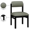 Meridian Furniture,Roundhill Vegan Leather Upholstered Dining Chair, Set of 2 - 3 of 4