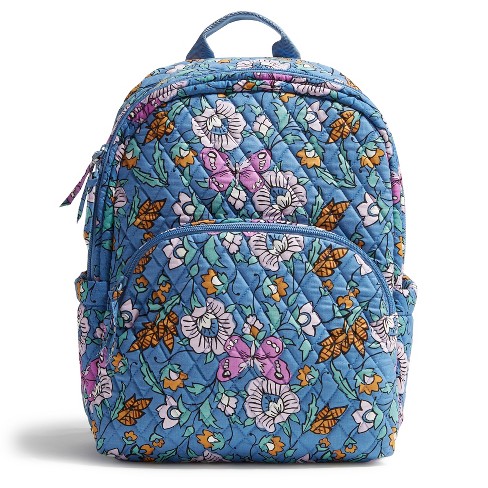 Vera Bradley Large Essential Backpack in Far Out hotsell Floral Signature Cotton NWT