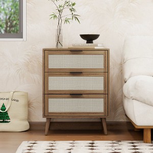 LIVAREEmlen 3 Drawer Nightstand, Suitable for bedroom, living room, study - 1 of 4
