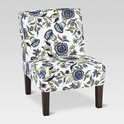 Burke Slipper Chair - Blue Floral - Threshold™