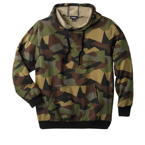 KingSize Men s Big Tall Fleece Pullover Hoodie Tall 5XL Digital Camo Green