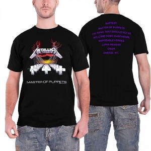 Mens Metallica Master of Puppets Track List T-Shirt - 1 of 3