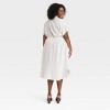 Women's Short Sleeve Linen Midi Shirtdress - A New Day™ - 2 of 3