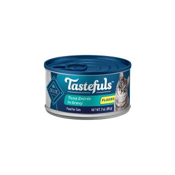 Blue Buffalo Tastefuls Natural Flaked Wet Cat Food with Tuna Entrée in Gravy - 3oz