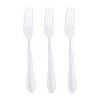 Smarty Had A Party White Baroque Plastic Dinner Forks - 480 pcs - 2 of 4