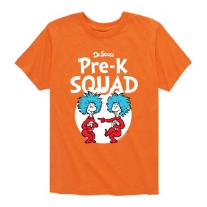 Boys' - Dr. Seuss - Pre-K Squad  Thing 1 and Thing 2 Short Sleeve Graphic T-Shirt - 1 of 4