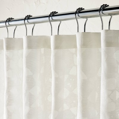 Villa Burnout White Shower Curtain - Opalhouse&#8482; designed by Jungalow&#8482;