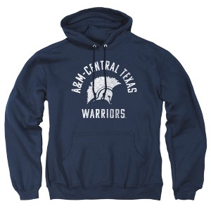 Texas A&M University-Central Texas Official Warriors Logo Unisex Adult Pull-Over Hoodie, Navy - 1 of 4