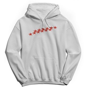 Rerun Island Men's Stars Line Long Sleeve Graphic Cotton Sweatshirt Hoodie - 1 of 4
