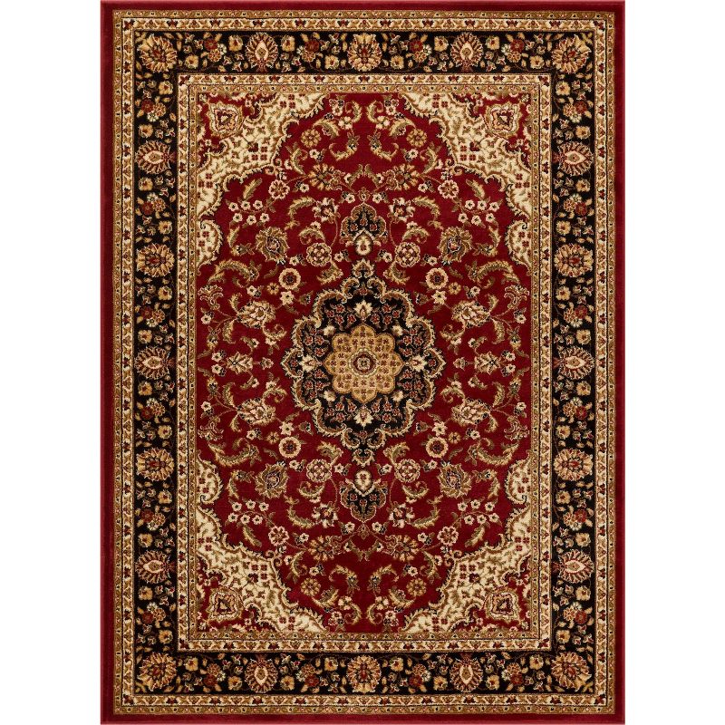 Noble Medallion Persian Floral Oriental Formal Traditional Area Rug, 1 of 10
