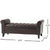 NicBex 50 Inch Storage Ottoman,Rectangle Entryway Bench with Rolled Arms for Bedroom and Living Room - image 3 of 4