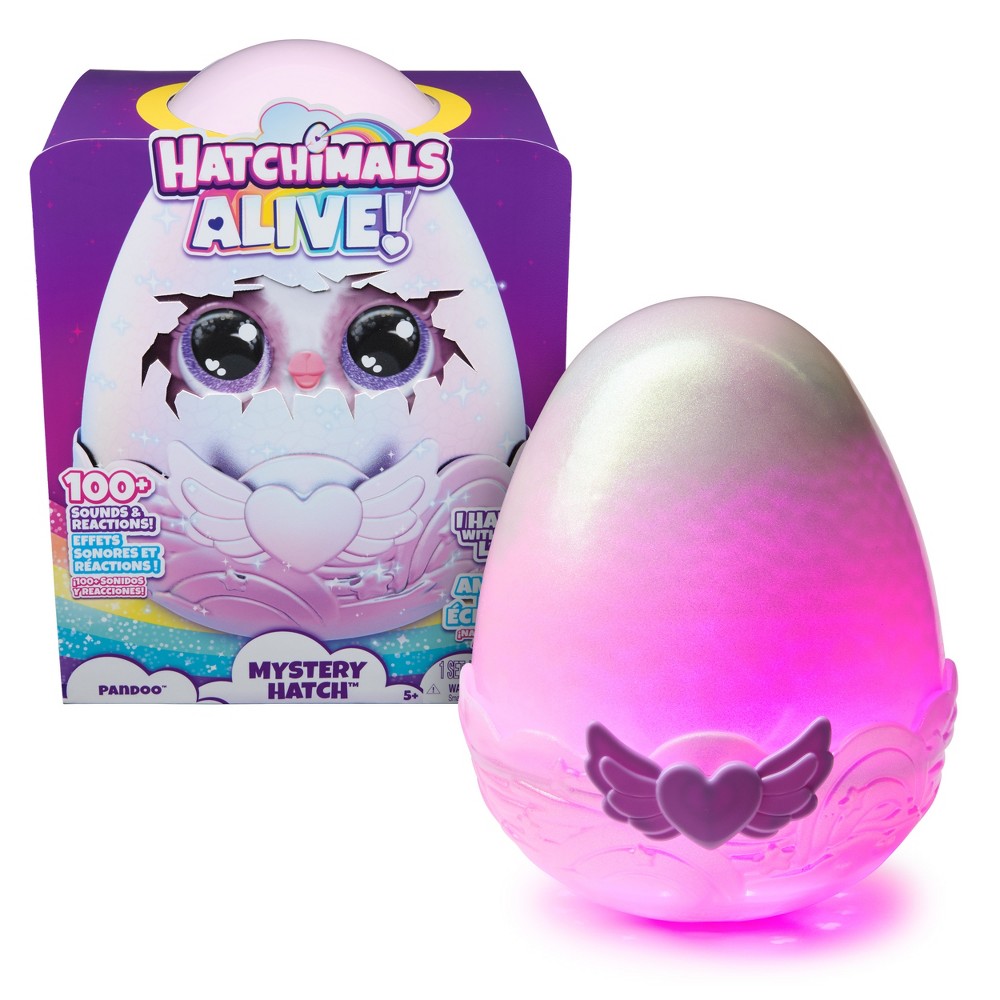 Hatchimals Alive Mystery Hatch Interactive Pandoo with Mist, Lights &#38; Sounds