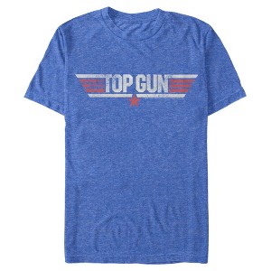Men's Top Gun Distressed Movie Logo T-Shirt - 1 of 4