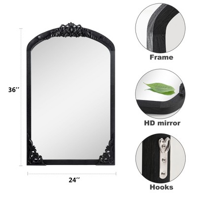 21"x34" Rectangle Mirrored Medicine Cabinet Arched Recessed Medicine Cabinet With Mirror And LED,Bathroom Mirror-The Pop Home