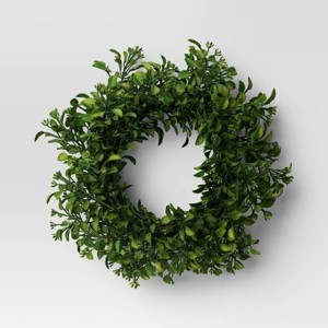 Boxwood Mini Wreath - Room Essentials™ - 1 of 3