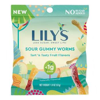 Lily's Worms Sour Fruit Flavors - 1.8oz