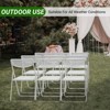 Karl Home Openwork Pattern Plastic Folding Chairs(Set Of 4) - 4 of 4