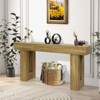 63" Long Console Table for Entryway, Wood Rectangular Sofa Table Behind The Couch, Farmhouse Entryway Tables for Entrance,Hallway,Living Room,Foyer - 4 of 4