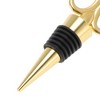 Unique Bargains Bottle Stoppers Zinc Alloy PTR Gold Tone 3.94"x1.50"x0.79" 1 Pc - 3 of 3