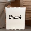 AuldHome Design 3.5gal Enamel Trash Can; Modern Farmhouse Style Wastebasket for Bathroom, Bedroom, Office - 2 of 4
