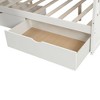 NicBex Twin Size Bunk Bed with 2 Drawers Bed Frame with Slide, High Guardrails and Convertible Design Ladder, No Spring Box Required - 4 of 4
