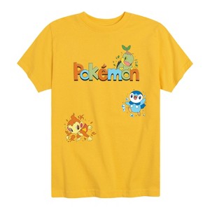 Boys' - Pokémon - Gen 4 Turtwig, Piplup, Chimchar Short Sleeve Graphic T-Shirt - 1 of 4