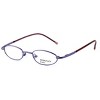 Calabria Metal Flex X-Small Kids 40 mm Designer Reading Glasses 1003 in Blue - 2 of 3