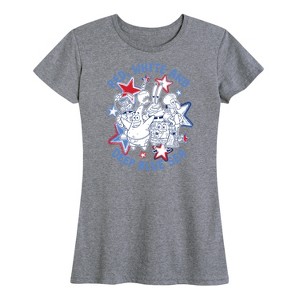 Women's - SpongeBob SquarePants - Red, White, and Deep Blue Sea Short Sleeve Graphic T-Shirt - 1 of 4