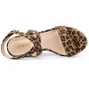 Allegra K Women's Back to College Slingback Crisscross Espadrille Wedges Heel Sandals - 4 of 4