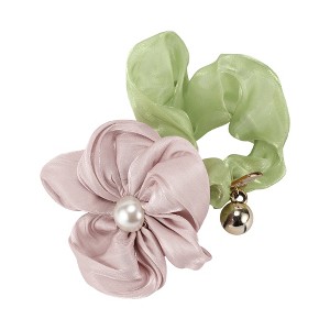 Unique Bargains Women's Fashion Elegant Flowers Hair Scrunchies 1 Pc - 1 of 3