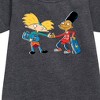 - Hey Arnold! - Arnold and Gerald Skateboard Graphic Short Sleeve Fleece Dress - 2 of 3