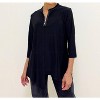 Women's Half Zip Front Tunic - Focus Fashion - 2 of 3