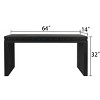 64" Modern Console Table with Decorative Beaded Trim, Elegant Entryway Table for Hallway, Living Room, or Home Office-Panipeachy - 3 of 4