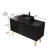 GDFStudio Craigue 48" Freestanding Bathroom Vanity with Cabinet and Ceramic Basin - 3 of 4