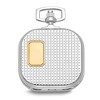 Black Bow Jewelry Charles Hubert Gold-finish Two-tone Chrome Square Pocket Watch - 2 of 4