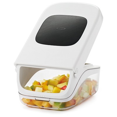 OXO White Stainless Steel Manual Vegetable Chopper