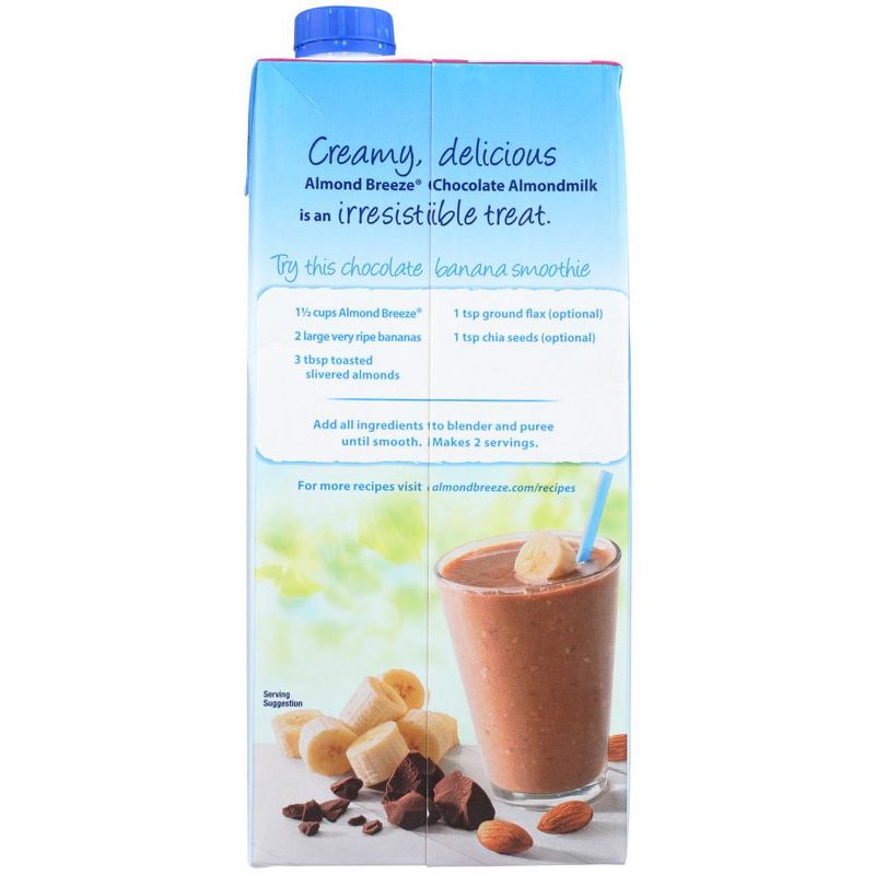 Almond Breeze Unsweetened Chocolate Almond Milk - Case of 12/32 oz, 3 of 8