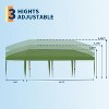 10x30 Pop Up Canopy - Heavy Duty Outdoor Canopy Tent with Portable Roller Bag , Green - 4 of 4