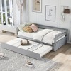 NicBex Twin Size Daybed with Trundle Wooden Day Bed Frame Double Extendable Daybed for Living Rooms and Bedrooms - 3 of 4