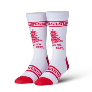 ODD SOX, Food, Chinese Take Out, Novelty Crew Socks, Funny Silly Cool - 1 of 3