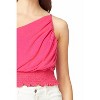 Women's One Shoulder Crop Top - entro - 4 of 4