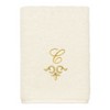 Linum Home Textiles 100% Turkish Cotton MONICA Gold Thread 3PC Embellished Towel Set - 4 of 4