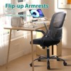 RISOKEYS Home Office Chair Ergonomic Desk Chair with Lumbar Support & Flip-Up Arms-Breathable Mesh Seat,Height Adjustable for Office,Study - 2 of 4