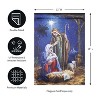 Holy Night Nativity Garden Lustre Flag - 4 of 4