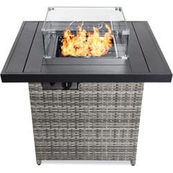 Hammered Steel Propane Fire Pit, Az Heater Propane Antique Bronze And Stainless Steel Fire Pit