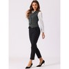 INSPIRE CHIC Women's Lapel Collar Dressy Versatile Racerback Waistcoat Suit Vest - 2 of 4