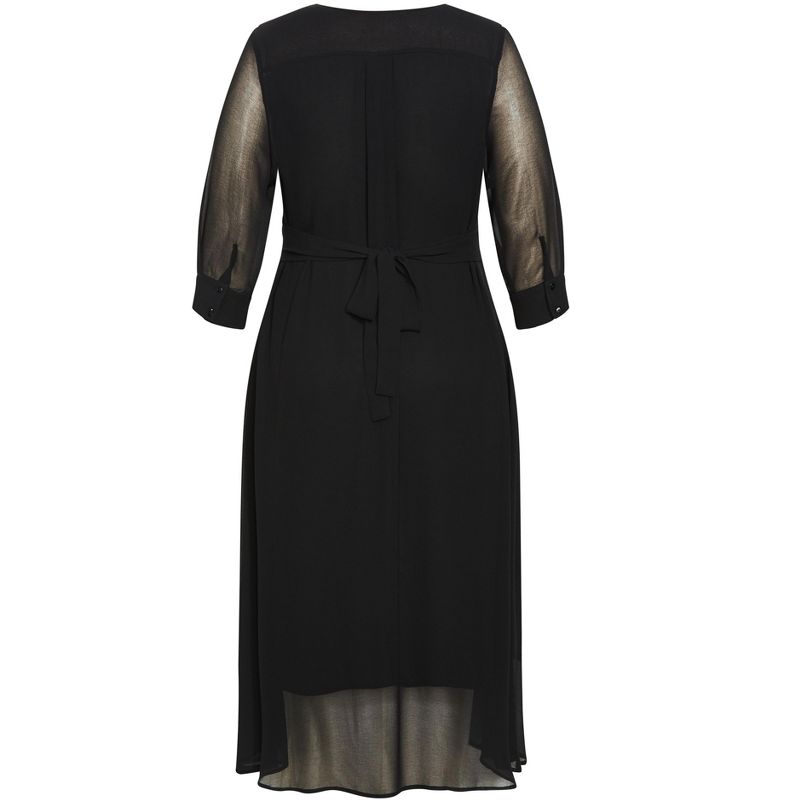 Women's Plus Size After Dark Dress - black | ARNA YORK, 5 of 6