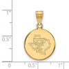 Black Bow Jewelry 10k Yellow Gold Texas Tech Red Raiders NCAA Medium Pendant - 2 of 3