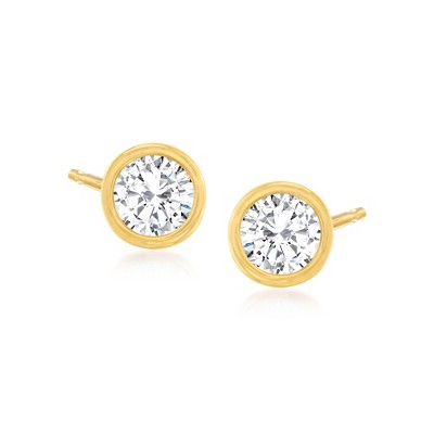 Pure Collection by Ross-Simons 0.20 ct. t.w. Bezel-Set Diamond Stud Earrings in 14kt Yellow Gold