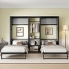 TIRAMISUBEST 2-in-1 Twin/Twin Murphy Bed, Folding Bed Frame Set with Clothes Hanging Rods, Storage Shelves & Charging Station - 2 of 4